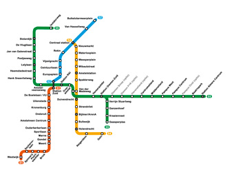 Amsterdamse metro - 2030 (M55-oplossing)